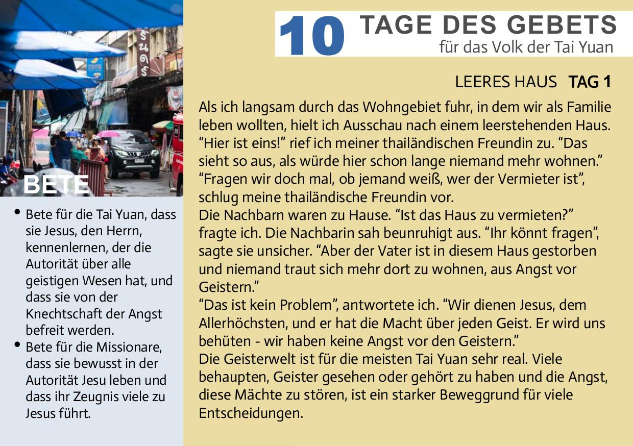 Tag 1